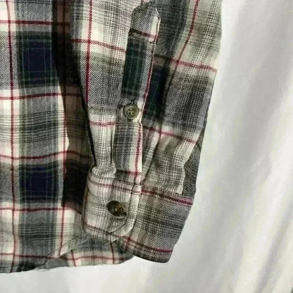 Carhartt Mens Long Sleeve Flannel Shirt Relaxed Fit Plaid Size Large - Picture 7 of 9